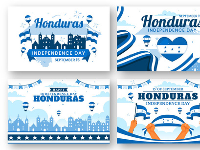 12 Honduras Independence Day Illustration