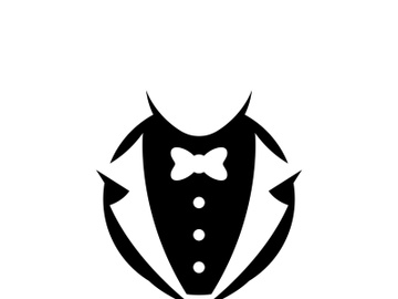 Tuxedo man logo and symbols template preview picture