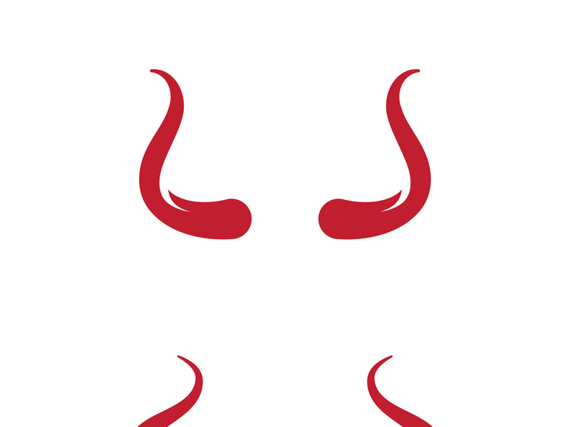 Devil horn Vector icon design