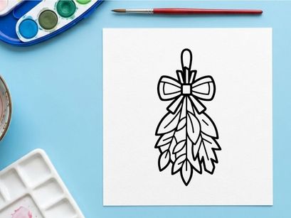 Gantungan daun salam perak elegan di latar belakang putih. Desain minimalis botanikal untuk perhiasan dan branding fashion.