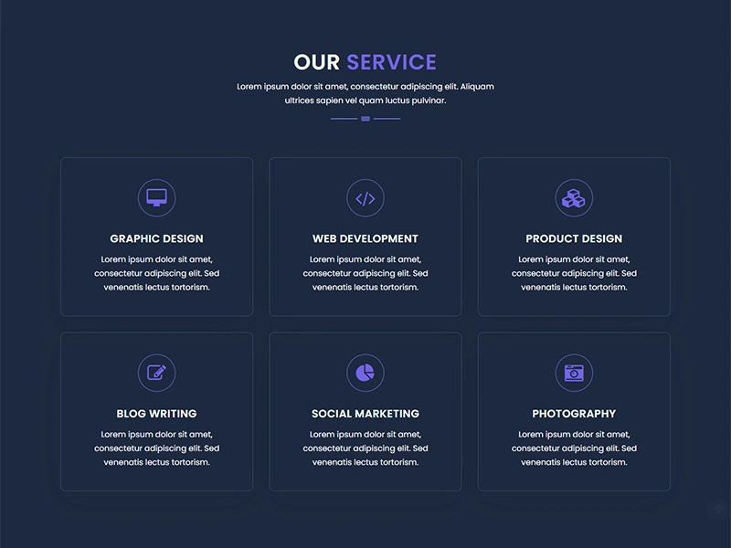 Business Website Service Page Template
