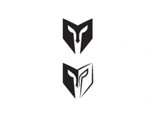 Spartan helmet icon illustration design