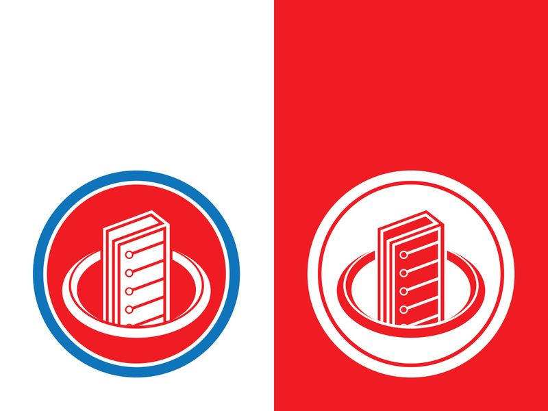 Digital book logo technology vector icon design