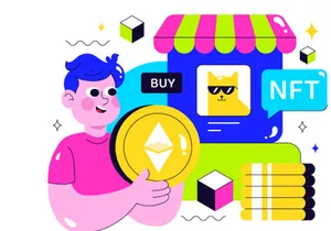10 NFT Non Fungible Token Vector Illustration