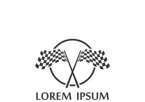 Race flag logo