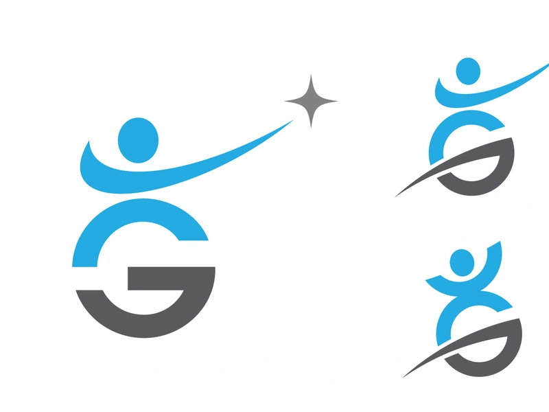 Healthy life Human character logo sign illustration