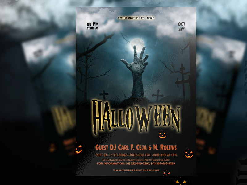 Halloween Party Flyer Vol 02 By 3djagan Epicpxls