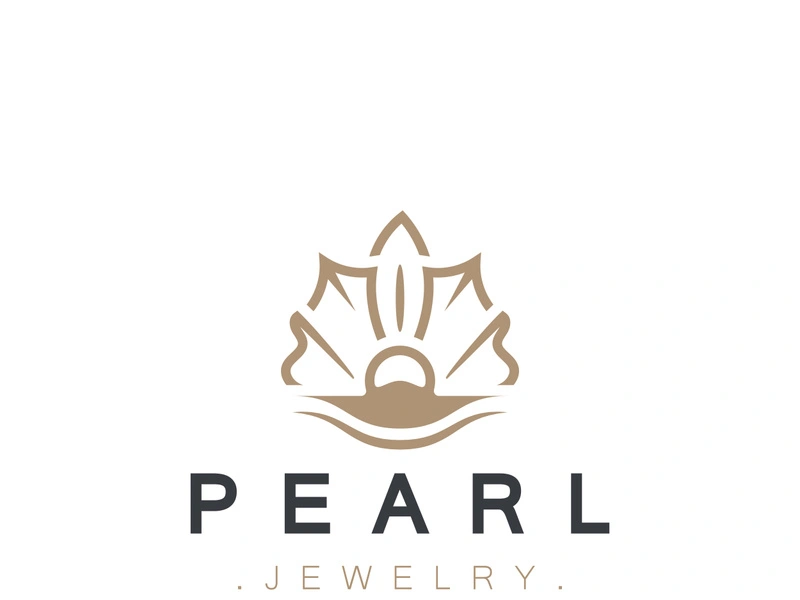 Pearl Shell or jewelry logo elegant and luxury beauty and fashion
