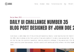 Blog Article Post | Daily UI challenge - Day 035/100