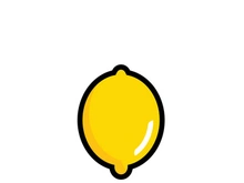 Fresh lemon fruit vector illustration icon