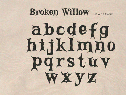 Broken Willow - Display Font