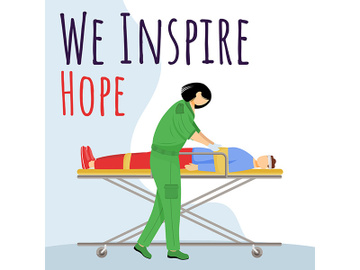 We inspire hope social media post mockup preview picture