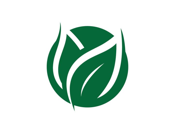 green leaf logo ecology nature vector icon