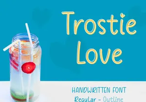 Trostie Love - Handwritten Font