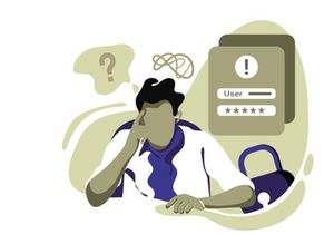 forgot password Icon Illustration vector for website mobile app