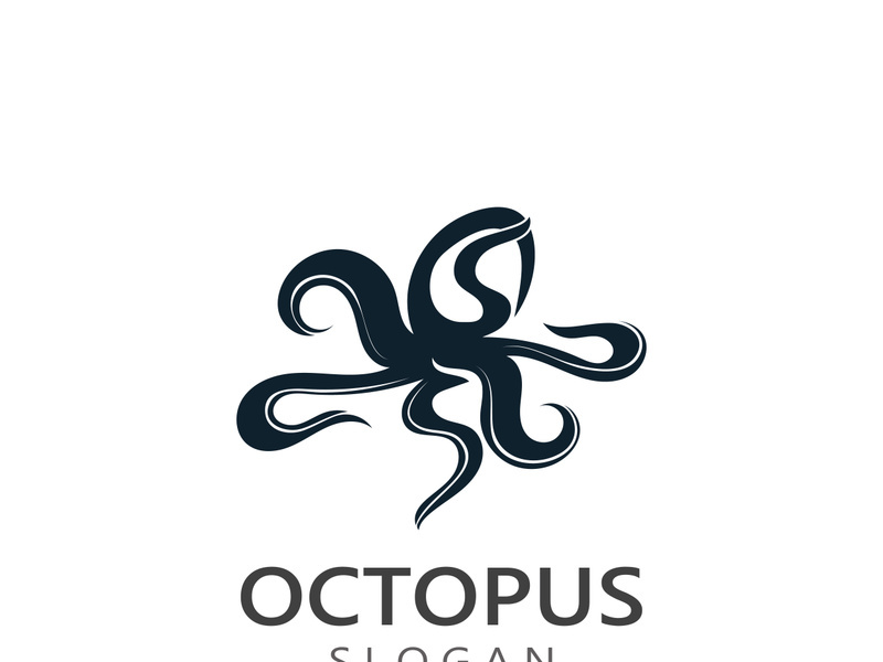 Octopus logo image design icon illustration animal vector