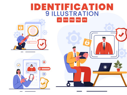 9 Identification Card Illustration