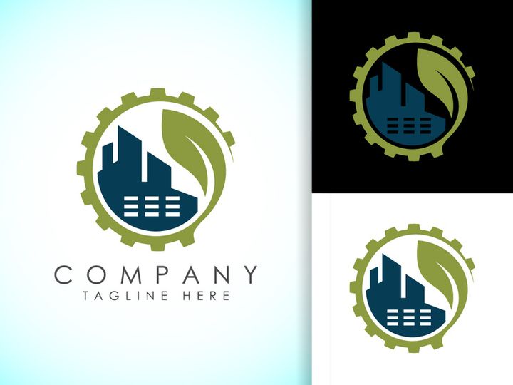Industrial logo design concept