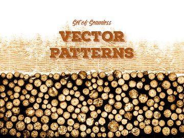 Forest Land Vector Kit: Wood Textures & Seamless Patterns preview picture