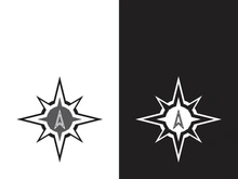 Compass logo template vector icon illustration design