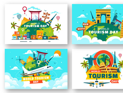 12 World Tourism Day Illustration