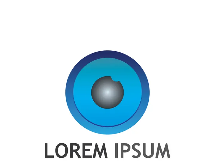 Eye logo with modern concept.