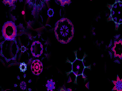 10 Animation Abstract kaleidoscope background