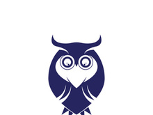 Owl logo icon design animal and simple business abstract vector