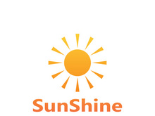 Sun logo design with a modern concept.