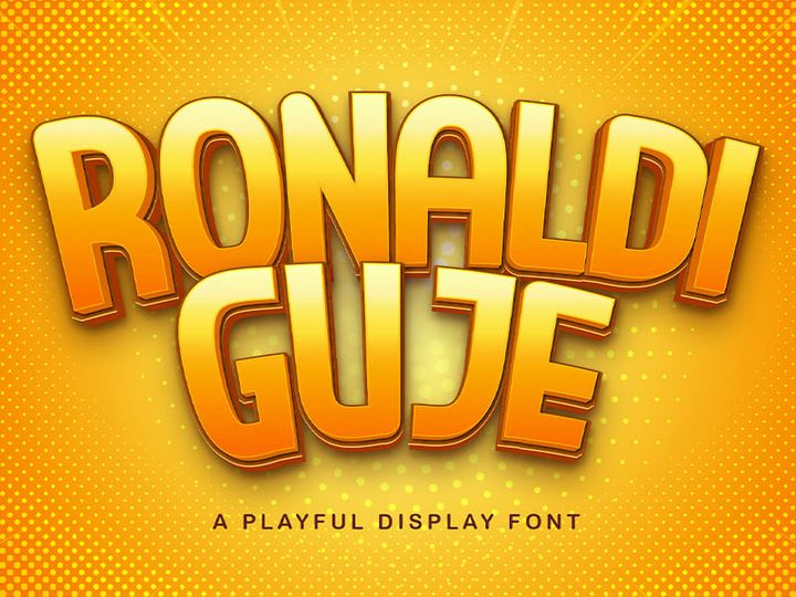 RONALDI GUJE - Display Sans Font