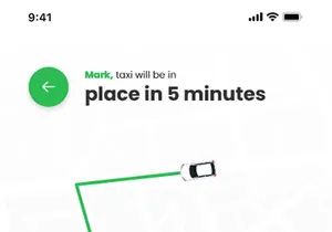 Green Taxi For Adobe XD