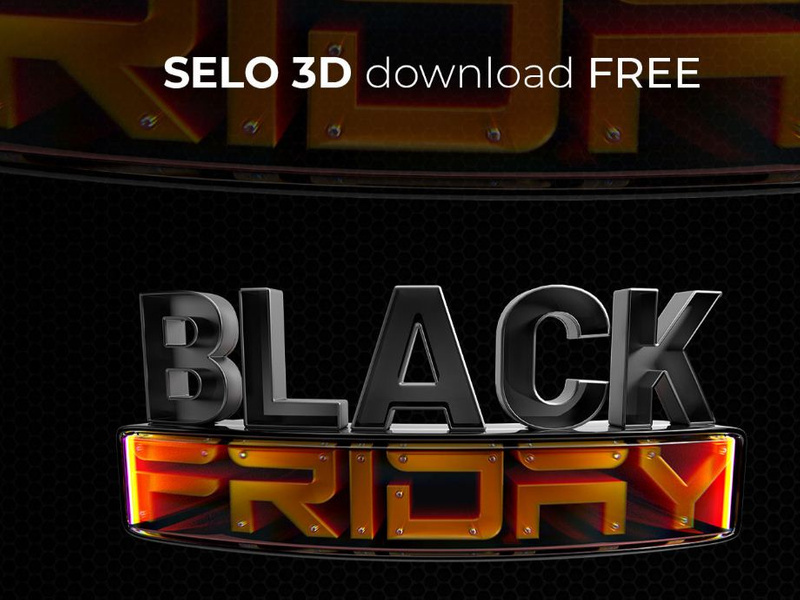 Selo 3D - Black Friday