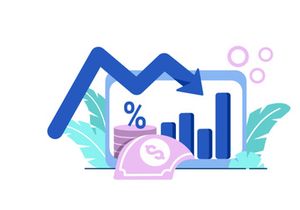 Inflation Business icon flat Illustration