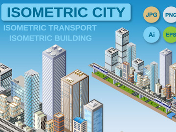 Big City vector city buildings preview picture