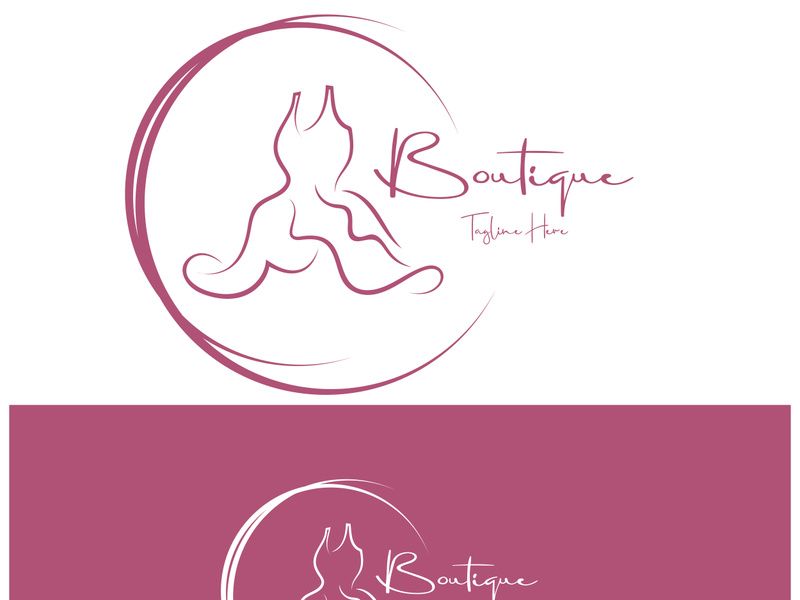 elegant women's fashion logo, clothing, boutique, convection, tailor, garment, business, apparel, fashion designer