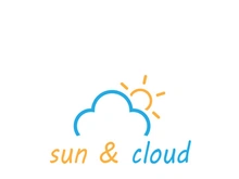 Sun logo design with a modern concept.