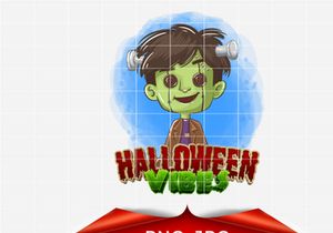Halloween Vibes Png, Halloween PNG, kids halloween PNG, Halloween Sublimation