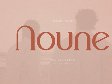 Noune | Modern Serif Font preview picture