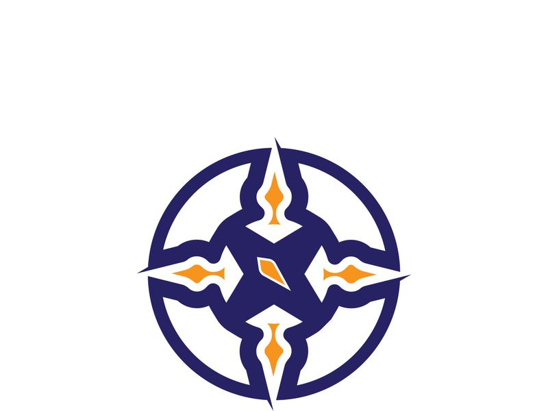 Compass logo template vector icon illustration design
