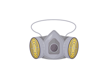 Powered air-purifying respirator cartoon vector illustration preview picture