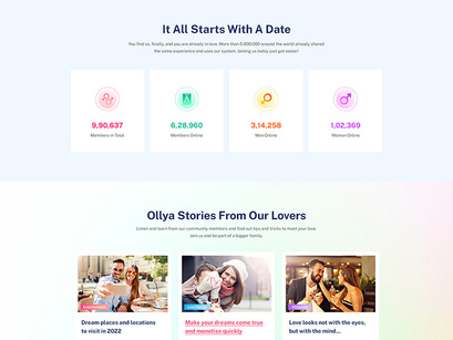 Dating Social Network Template