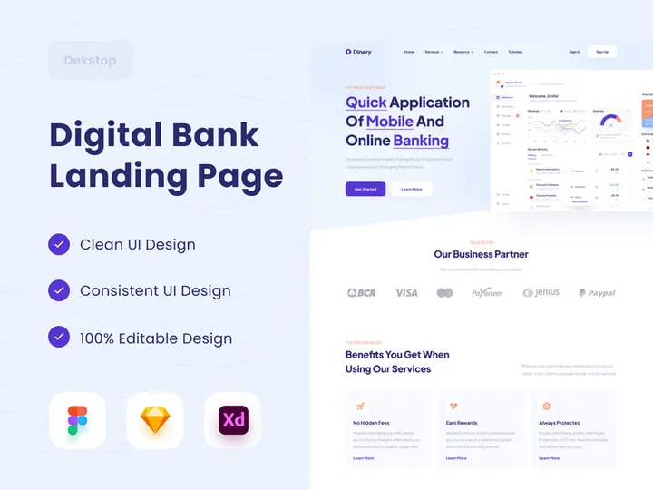 Digital Bank Landing Page