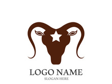 Goat logo template vector icon illustration design