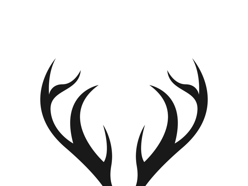 Deer logo template vector icon illustration design