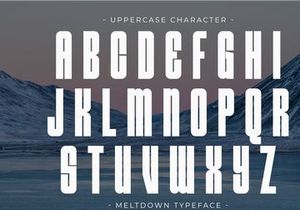 Meltdown - Condensed Sans Serif