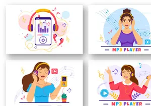 10 MP3 Player Illustration