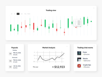 Stock Market Elements UI preview picture