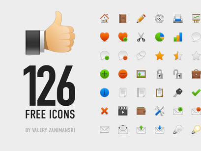 126 Free Essential Icons