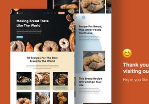 Bread.lur - Bread Culinary Landing Page