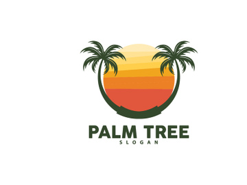 Palm Tree Logo, Beach Vector, Summer Design preview picture